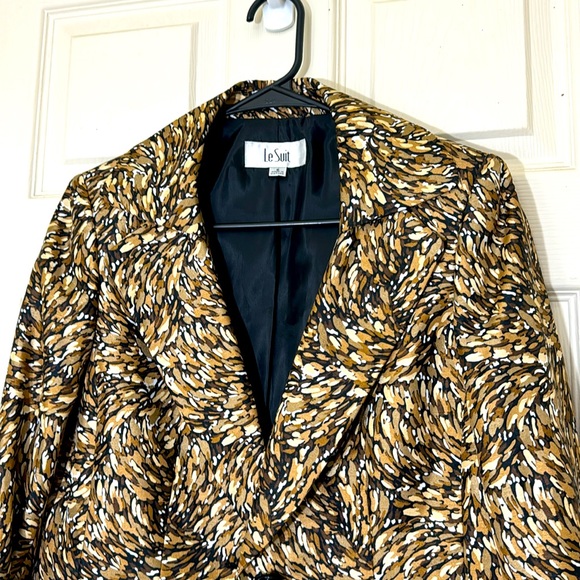 NWOT Animal Print Blazer Size 6 - Picture 3 of 8